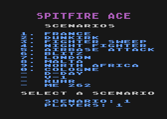 Spitfire Ace atari screenshot