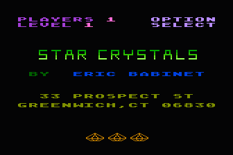 Star Crystals atari screenshot