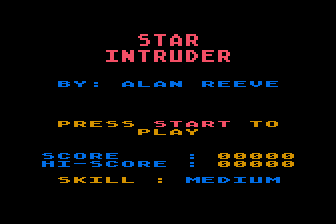 Star Intruder atari screenshot