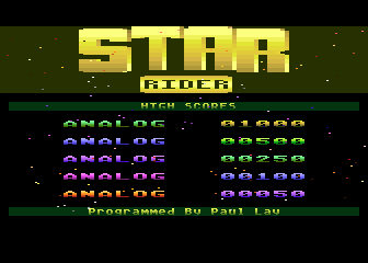 Star Rider atari screenshot