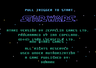 Star Wars atari screenshot