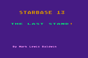 Starbase 13 atari screenshot
