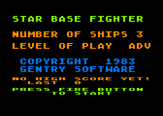 Starbase Fighter atari screenshot