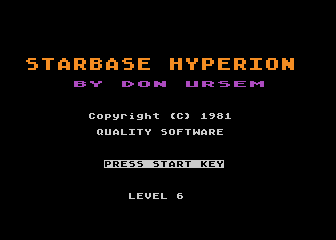 Starbase Hyperion atari screenshot