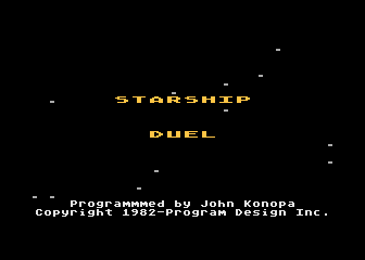 Starship Duel atari screenshot