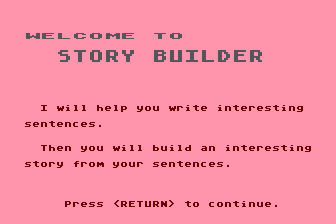 Story Builder atari screenshot