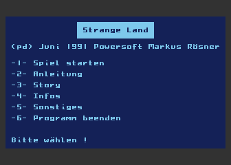 Strange Land atari screenshot