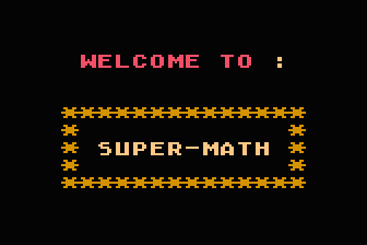 Super-Math atari screenshot
