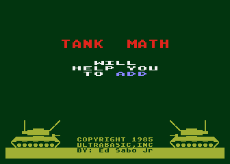 Tank Math atari screenshot