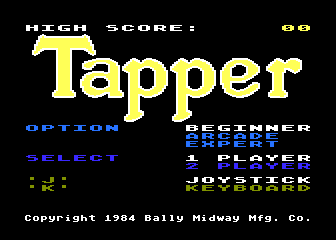 Tapper atari screenshot