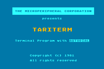 TariTerm atari screenshot