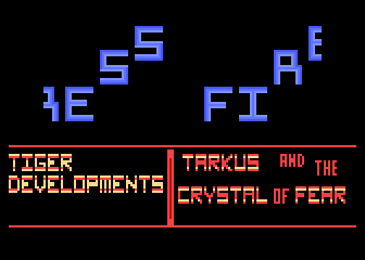 Tarkus and the Crystal of Fear atari screenshot