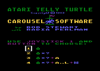 Telly Turtle atari screenshot