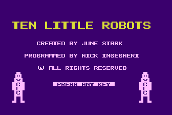 Ten Little Robots atari screenshot