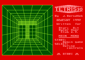 Tetris 3-D atari screenshot