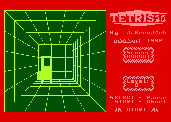 Tetris 3-D atari screenshot