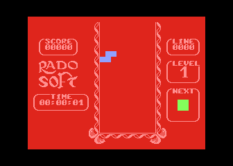 Tetris atari screenshot