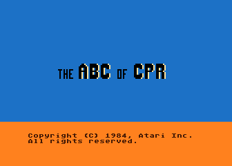 ABC of CPR (The) atari screenshot