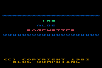 Alog Pagewriter (The) atari screenshot