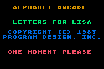 Alphabet Arcade (The) atari screenshot