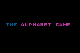 Alphabet Game (The) atari screenshot
