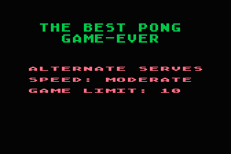 Best Pong Game-Ever (The) / Crunch atari screenshot