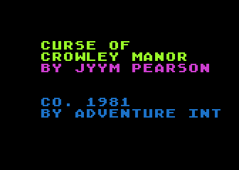 Other-Venture #2 - The Curse of Crowley Manor atari screenshot
