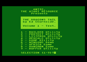 Dragon's TaIL (The) atari screenshot