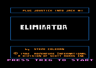 Eliminator (The) atari screenshot