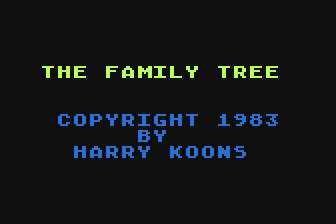 Family Tree (The) atari screenshot