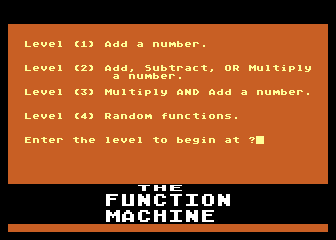 Function Machine (The) atari screenshot