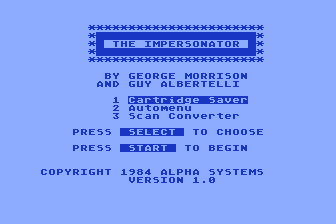 Impersonator (The) atari screenshot