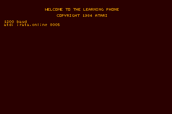 Learning Phone (The) atari screenshot