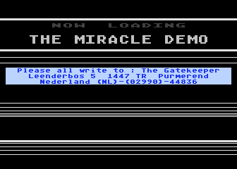 Miracle Demo (The) atari screenshot