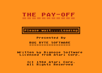 Pay-Off (The) atari screenshot