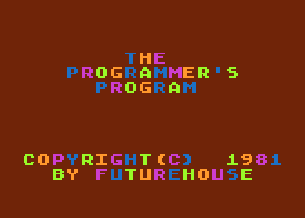 Programmer's Program (The) atari screenshot