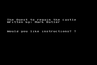 Quest to Regain the Castle (The) atari screenshot