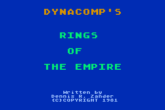 Rings of the Empire (The) atari screenshot