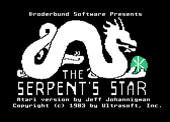 Serpent's Star (The) atari screenshot