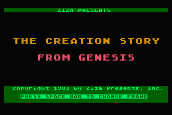 Story of Creation (The) atari screenshot