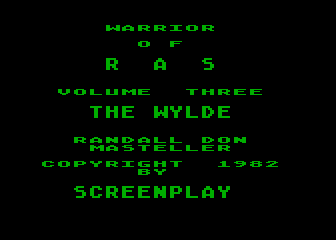 Warriors of Ras - The Wylde atari screenshot