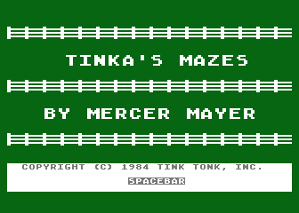 Tink! Tonk! - Tinka's Mazes atari screenshot