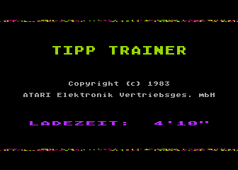 Tipp-Trainer atari screenshot