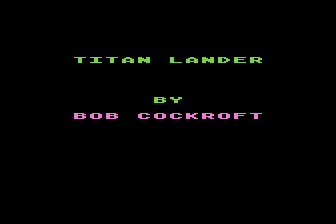 Titan Lander atari screenshot