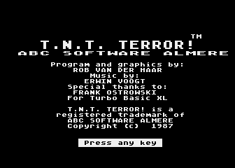 TNT Terror! atari screenshot