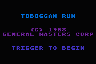 Toboggan Run atari screenshot