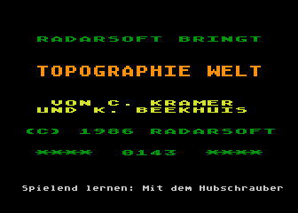 Topographie Welt atari screenshot