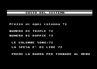 Totocalcio Atari atari screenshot