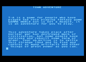 Town Adventure atari screenshot