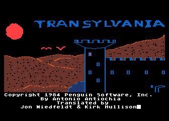 Transylvania atari screenshot